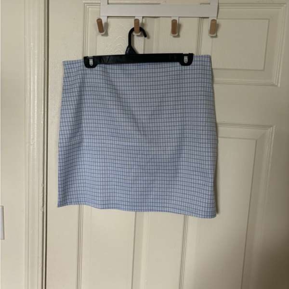 Blue Checkered Women's Skirt